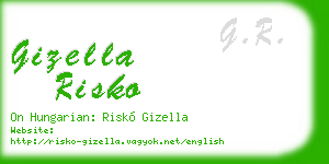 gizella risko business card